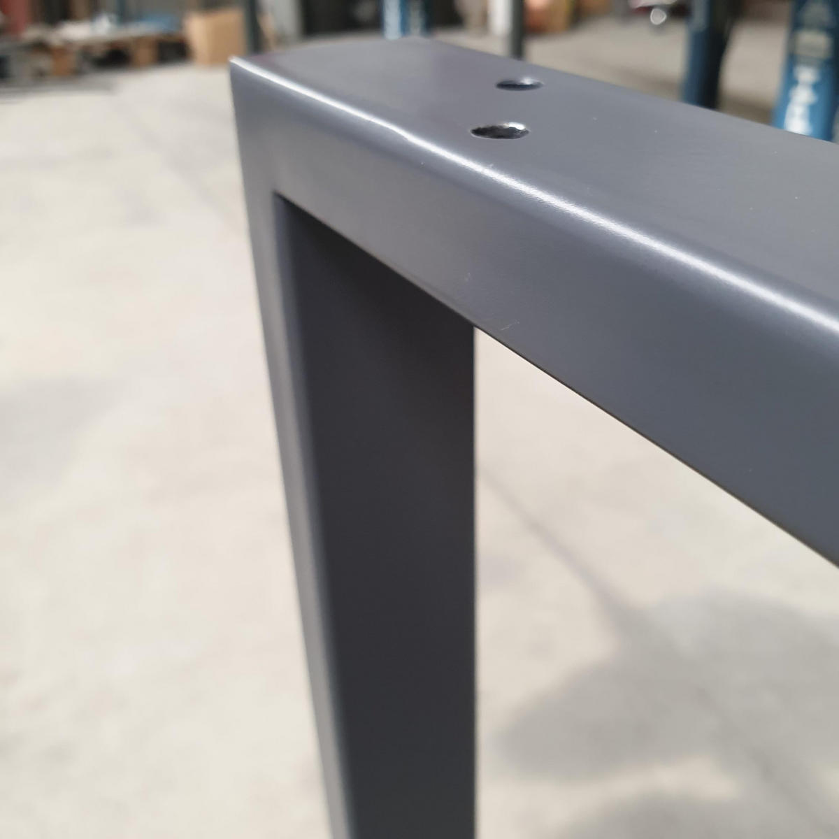 TISCHBEINE Loft 60 × 72 cm Schwarz - Schwarz, Metall (60/72/60cm) - Design Möbel