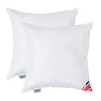 FÜLLKISSEN 2er-Set – 55/55 cm, Super-Mikrofaser - Weiß, Textil (55/55cm) - Homescapes