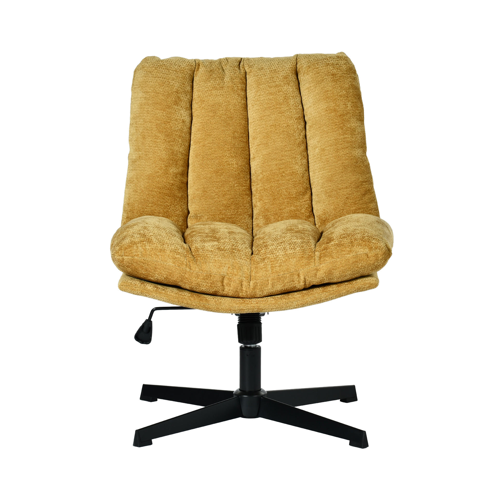 GEPOLSTERTER Drehstuhl Gelb - Gelb, Textil (63.5/85/73.5cm) - Meubles Cosy