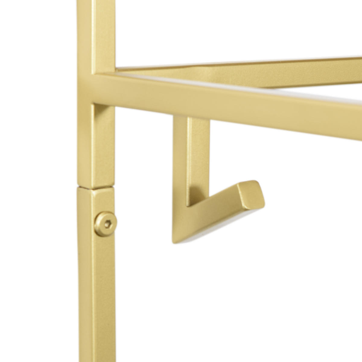 KLEIDERABLAGE Jip Gold - Goldfarben, Metall (100/80/33cm) - LOFT42