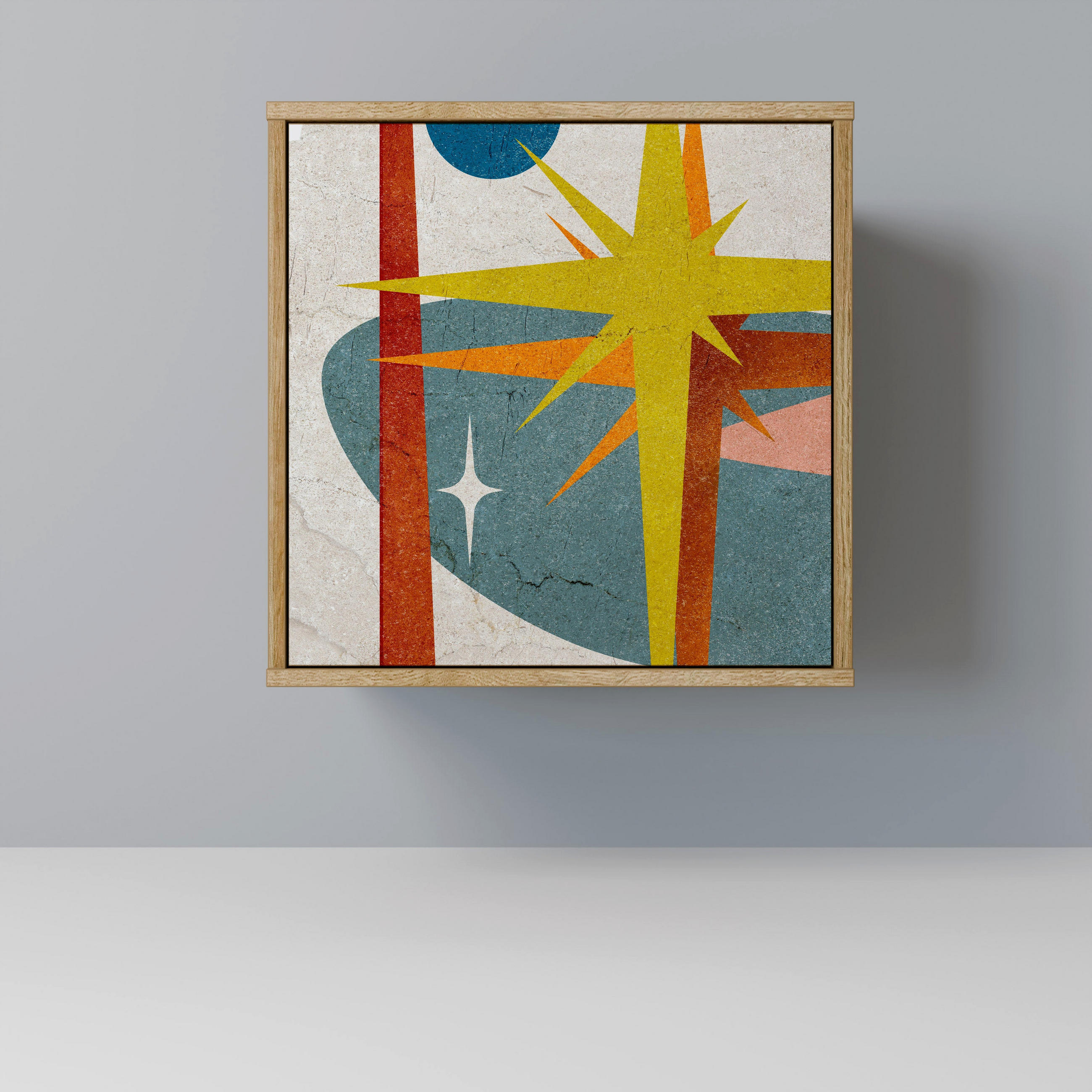SpaceRebels Sideboard Eiche 57.5x57.5x42 cm
