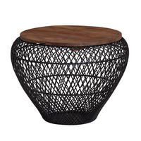 COUCHTISCH rund BUKLA Mangoholz tisch - Braun, Holz (60/60/45cm) - tinkaro