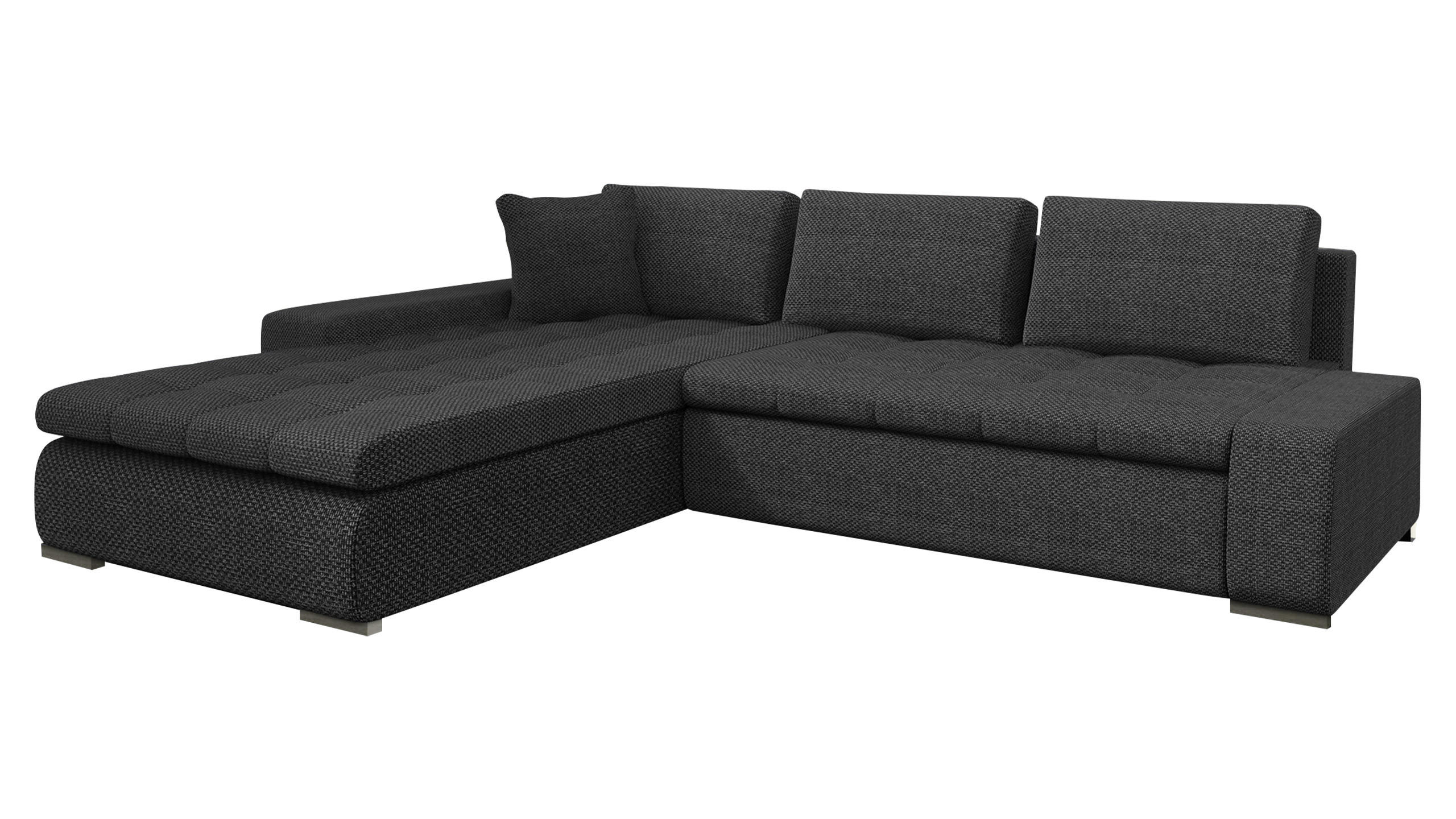 ECKSOFA Orkan - Dunkelgrau, Holz/Textil (302/213cm) - MIRJAN24