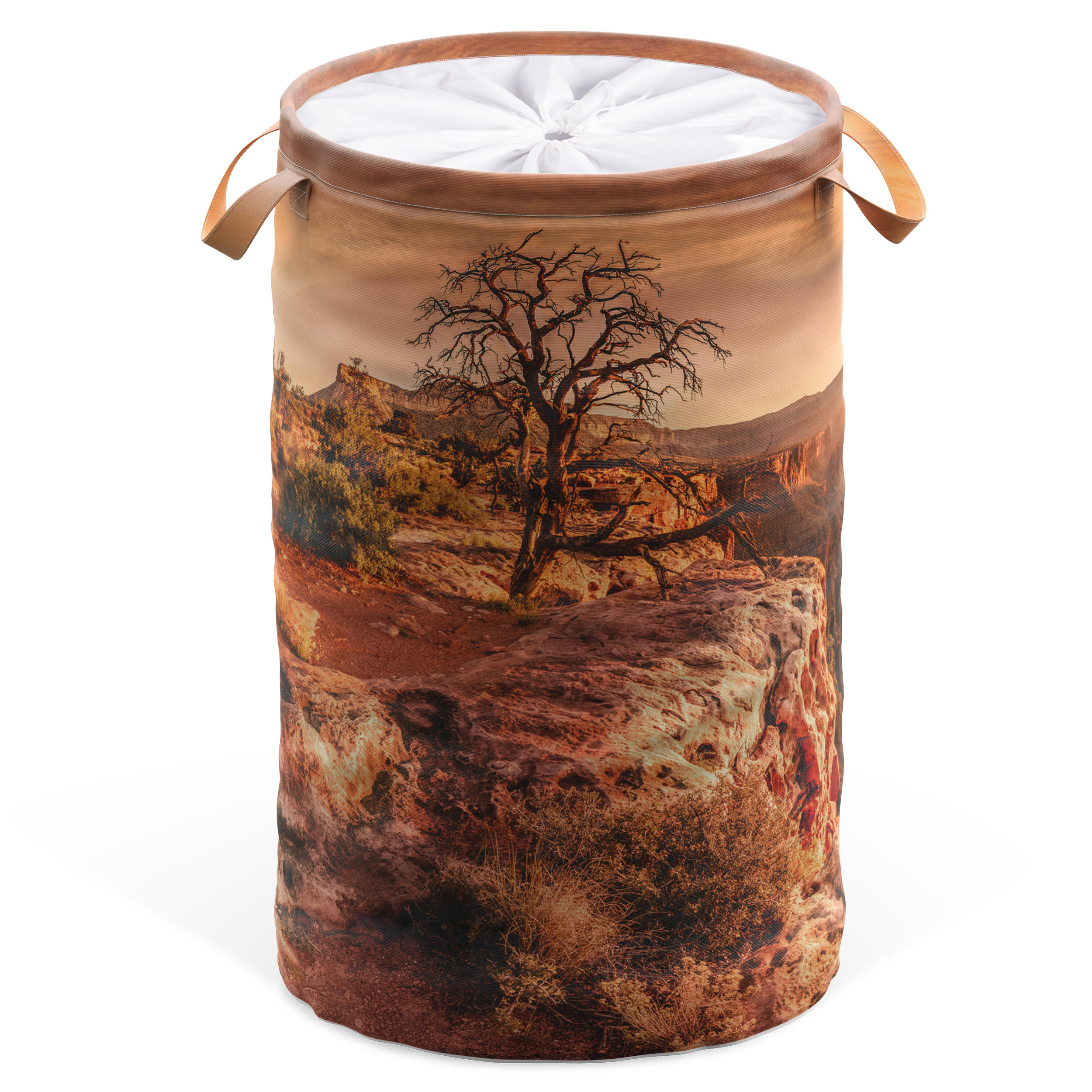 WÄSCHEKORB Grand Canyon - Braun, Textil (37/55/55cm) - Sanilo