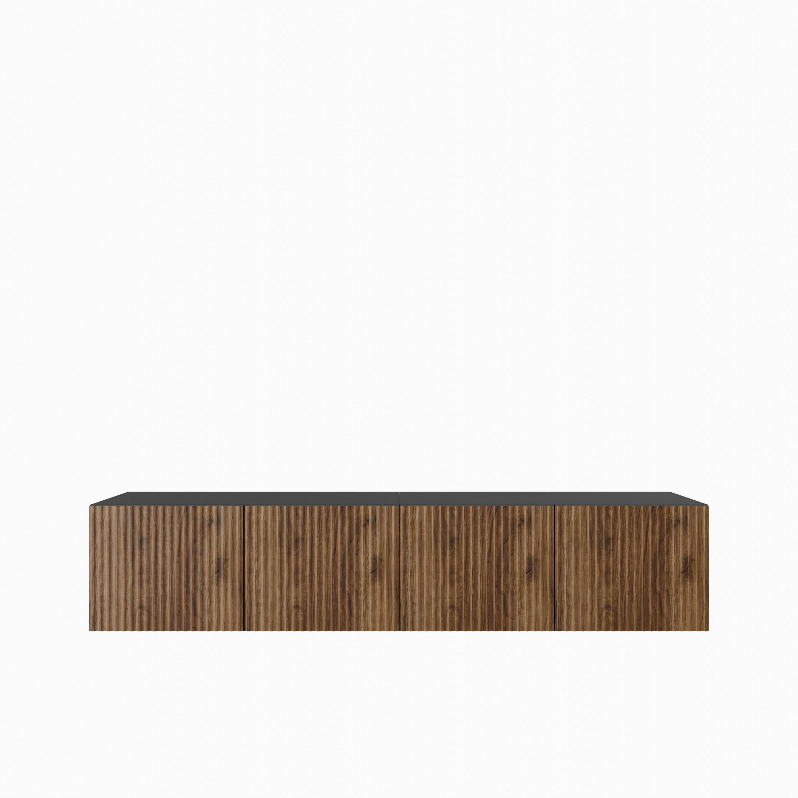 LOWBOARD VAREN 200/41/40 cm, Hängender TV-Schrank Schwarz / Eichefarben - Eichefarben/Schwarz, Holzwerkstoff (200/41/40cm) - MASSENO