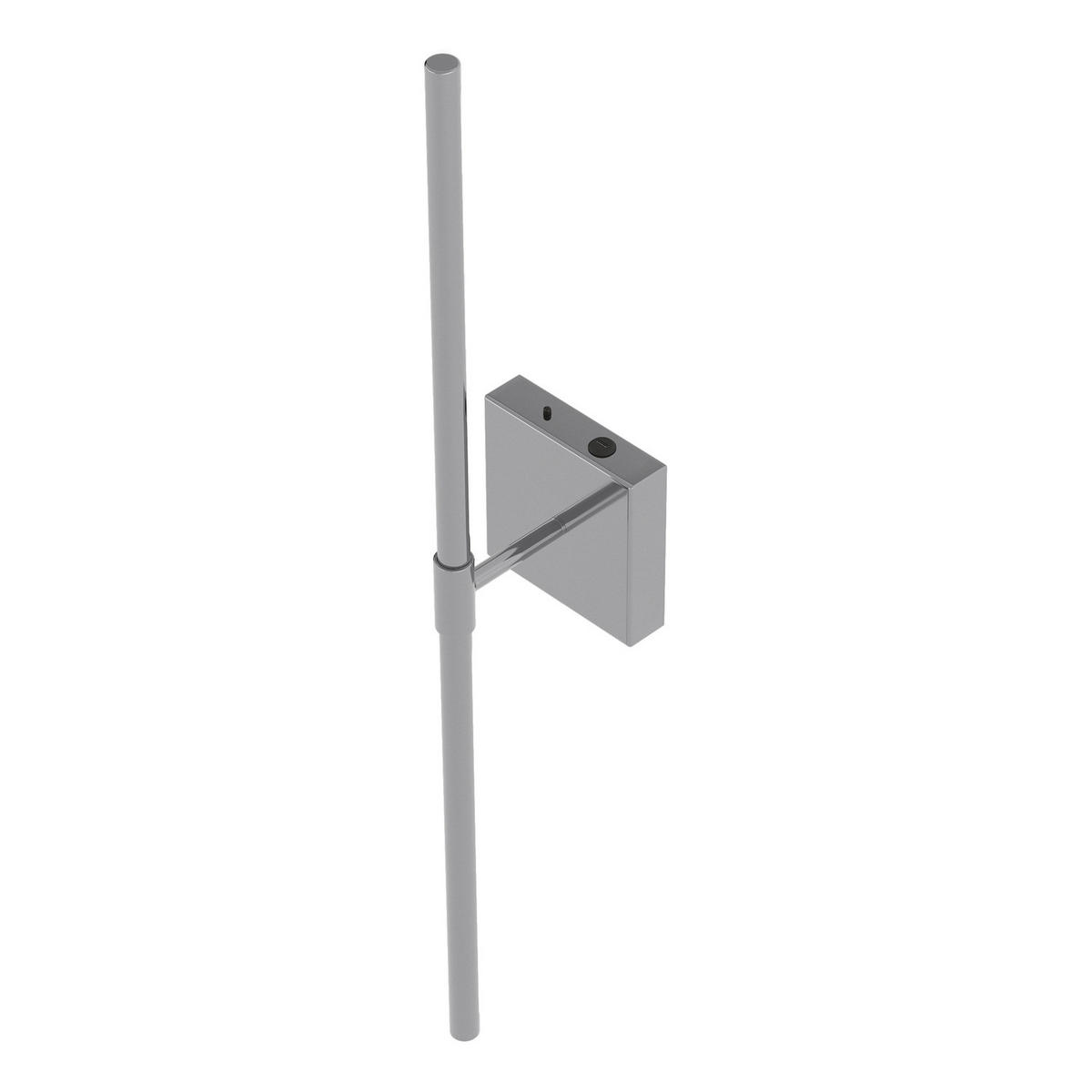 AKKU-WANDLEUCHTE inkl. Fernbedienung - 3-Stufen-Dimmer - Eisen - Silberfarben, Metall (12/71/11cm) - home24