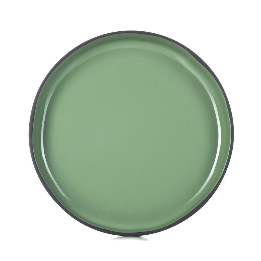 SCHALE / COUPTELLER CARACTERE 23 cm Minze - Mintgrün, Keramik (23cm) - Revol Porcelaine France