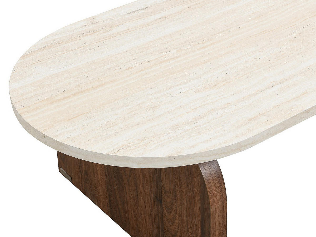 COUCHTISCH - 120 cm x 60 cm - holz - beige Elrada - Beige, Holz (60/120/40cm) - Vente-Unique