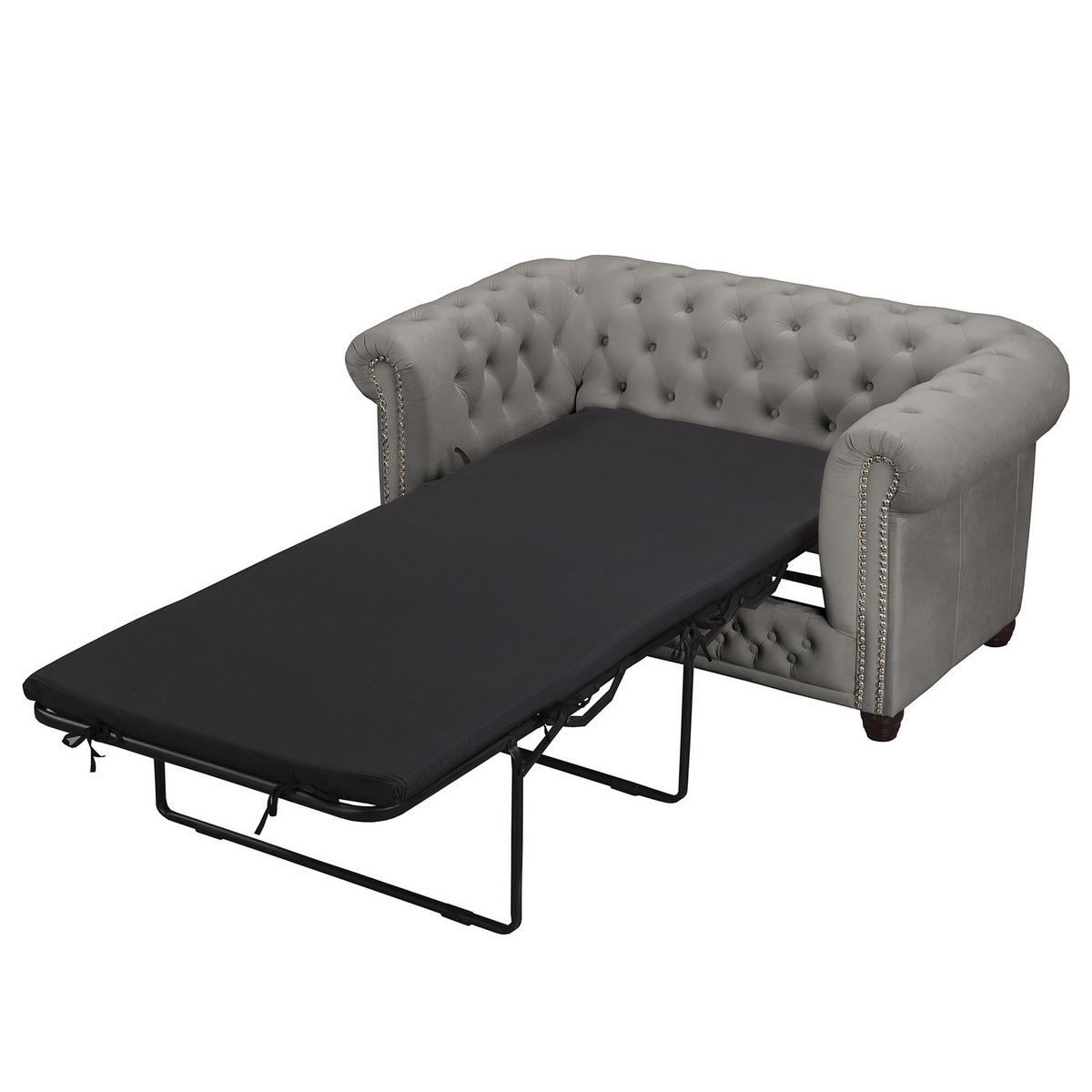 2-SITZER SOFA - Taupe/Buchefarben, Buchenholz/Textil (148/72/86cm) - home24