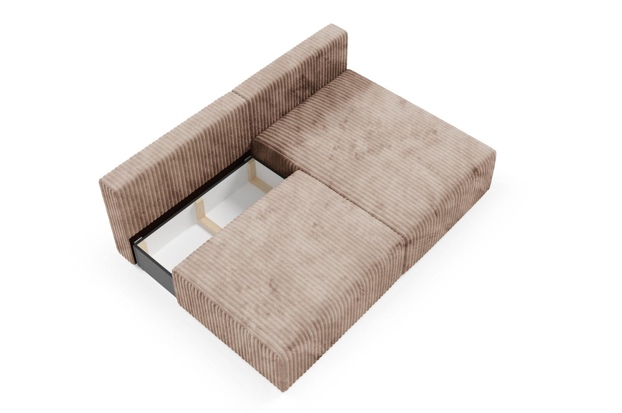 Fun Möbel Ecksofa Beige 210x149 cm