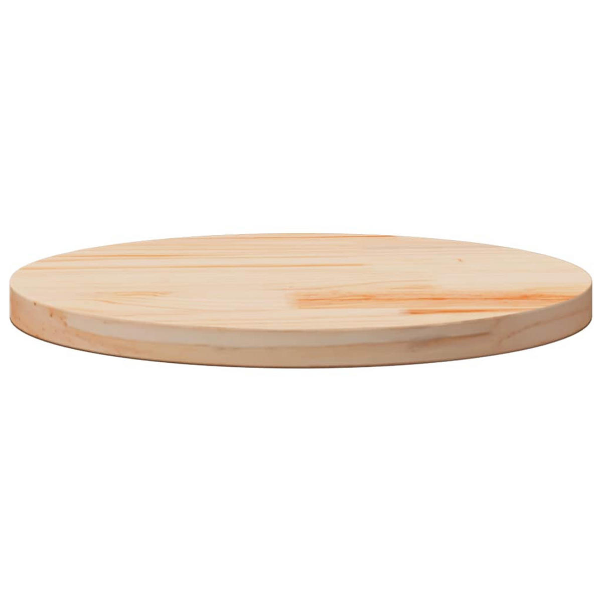 TISCHPLATTE Rund Ø50/3 Cm Massivholz Kiefer - Braun, Holz (50/50/3cm) - vidaXL