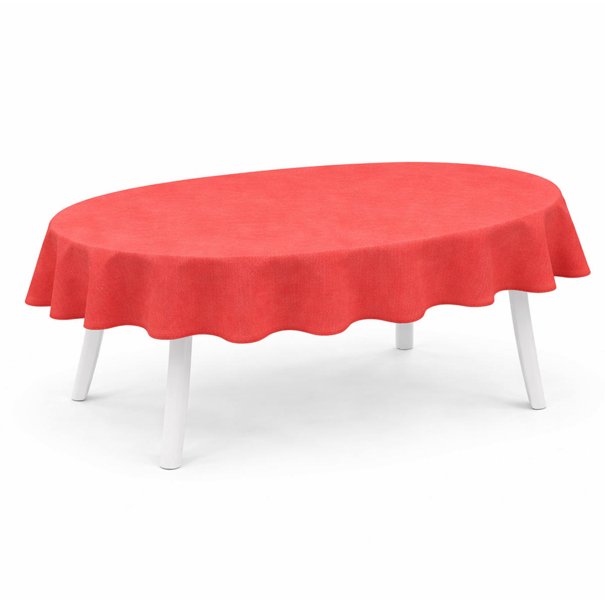 TISCHDECKE Garten Weichschaum 140x180cm - Rot - Rot, Kunststoff (180/140cm) - Bestlivings