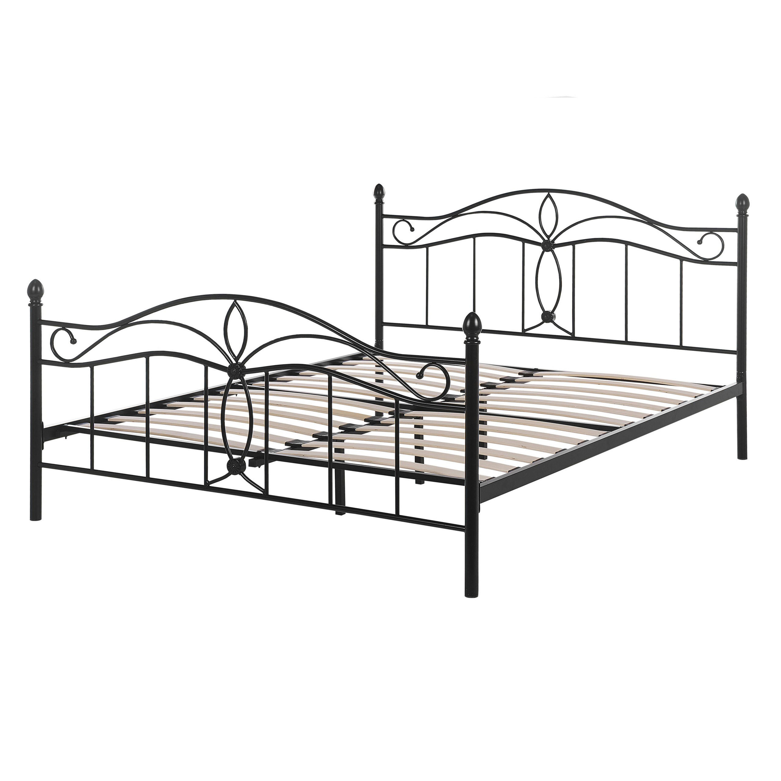 METALLBETT 140/200cm Schwarz Antlia - Schwarz, Metall (140/200cm) - Beliani
