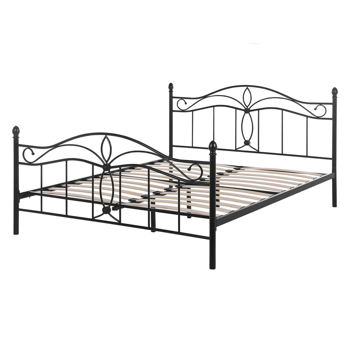 METALLBETT 140/200cm Schwarz Antlia - Schwarz, Metall (140/200cm) - Beliani