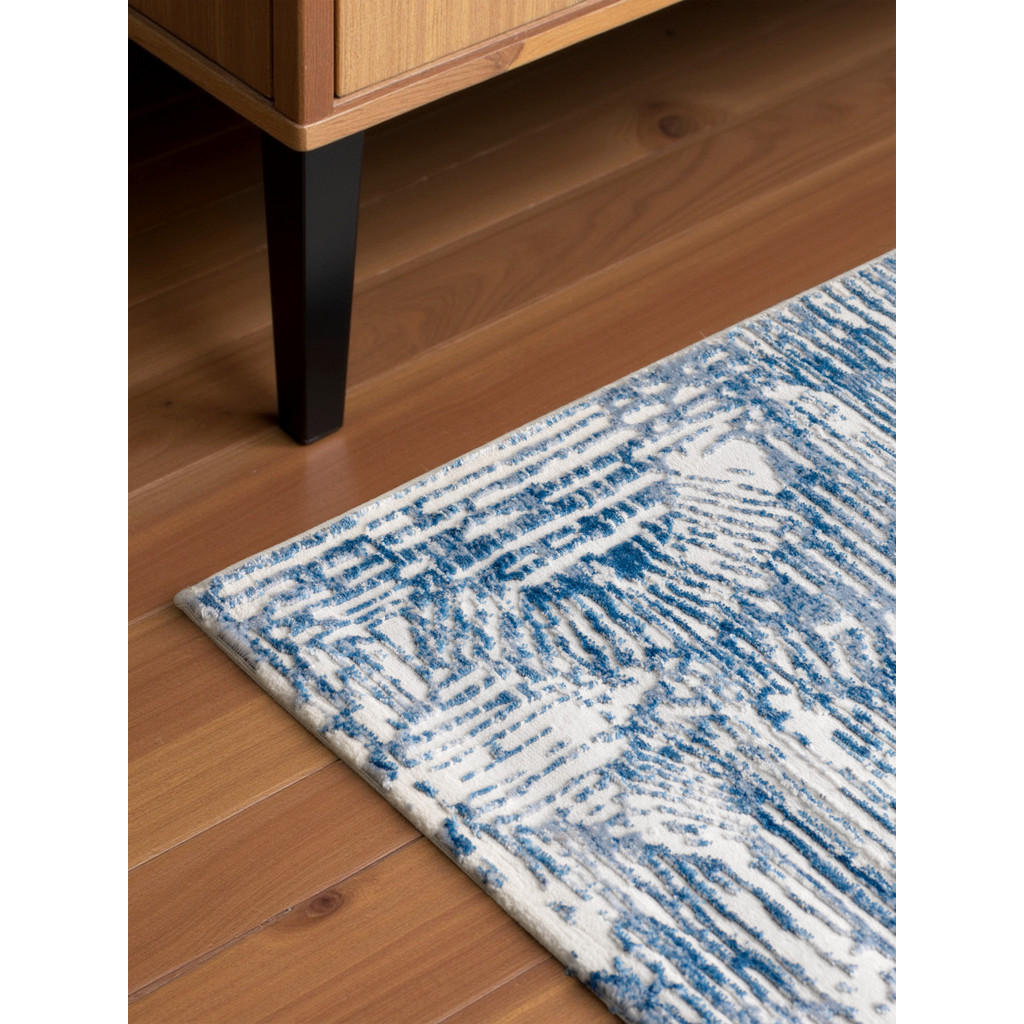 Thumbnail - Mazovia Teppich, Blau, Creme, Textil, Abstrakt, Rechteckig, 200x300 cm, Oeko-Tex® Standard 100, Teppiche & Böden, Teppic...