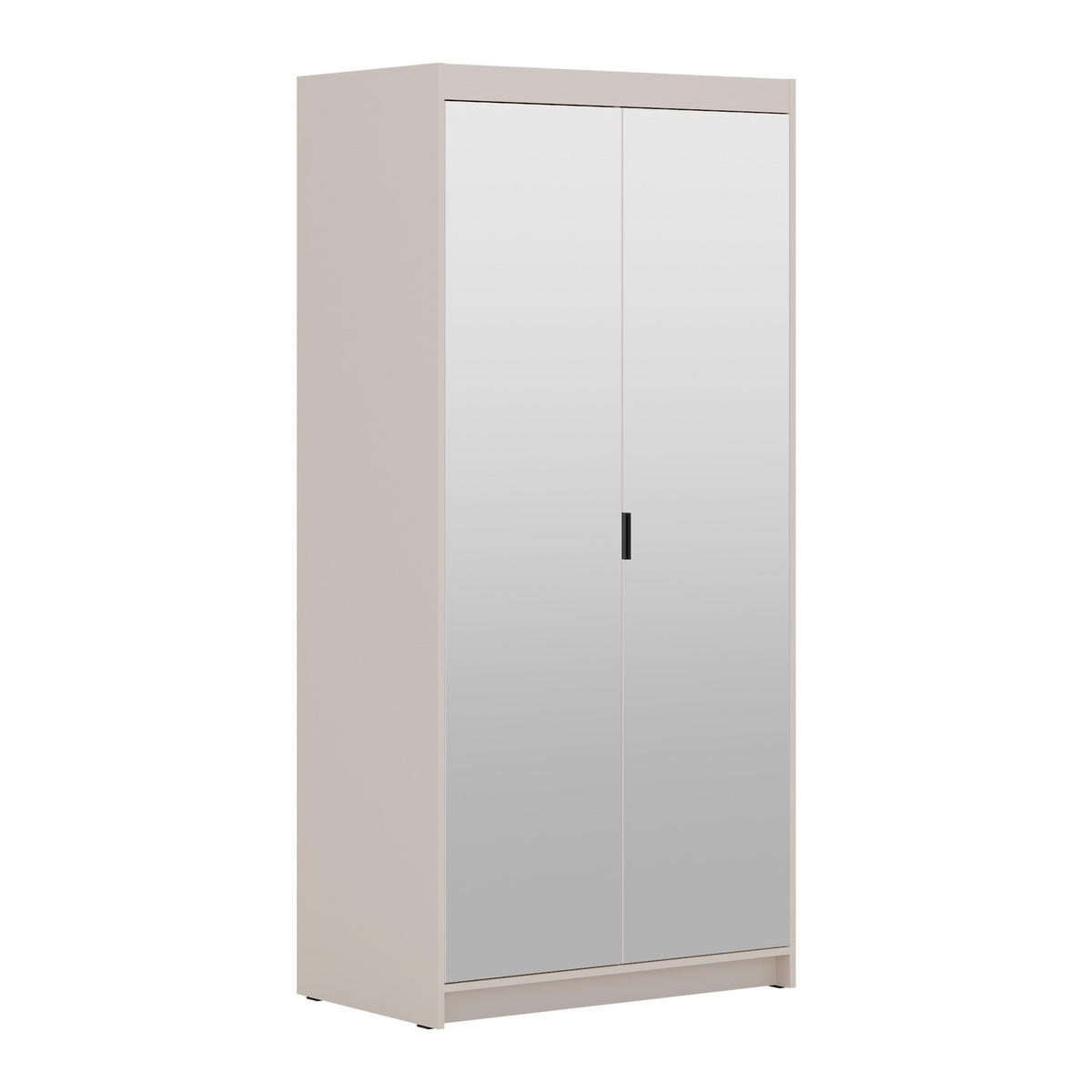 KLEIDERSCHRANK Storicos Beige 89,7/190,5/53 cm - 2T Modern mit Spiegel - Beige, Holzwerkstoff/Kunststoff (89.7/190.5/53cm) - AX Living