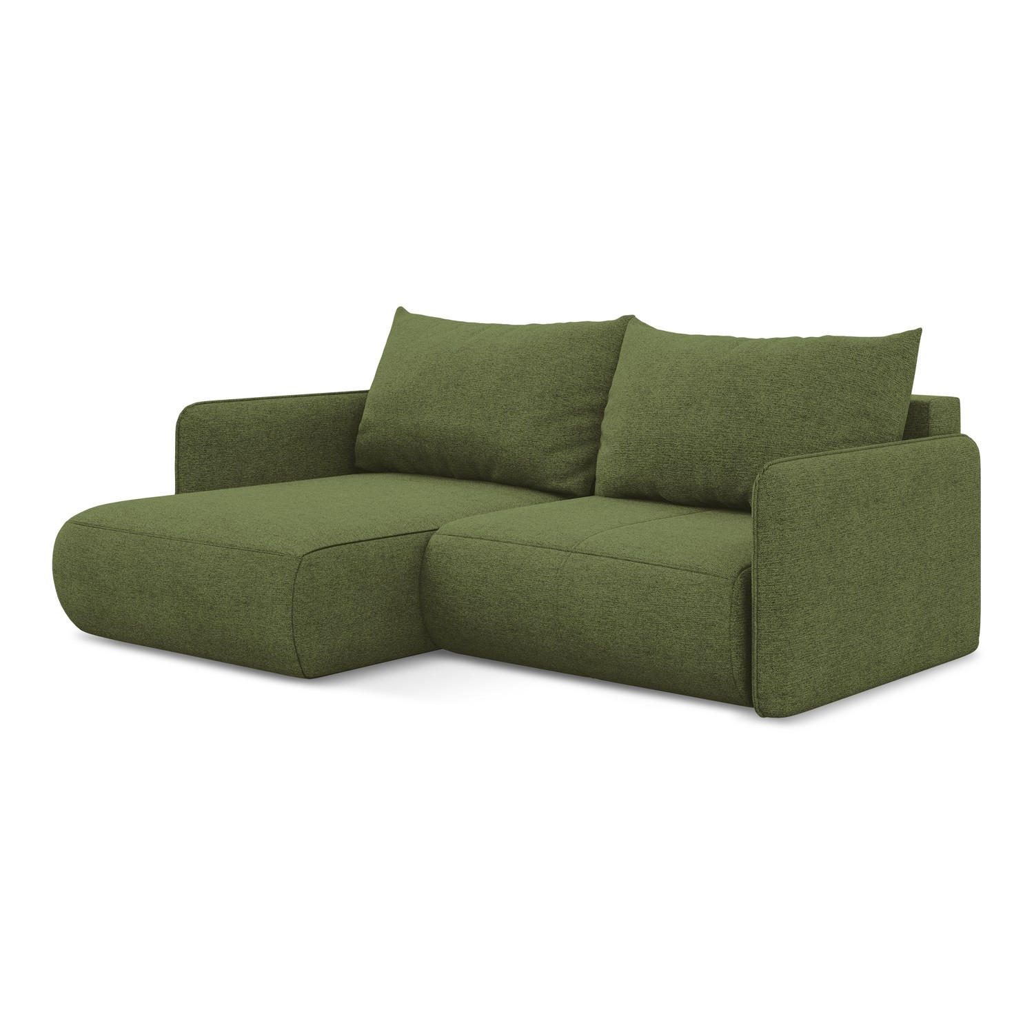LaMiaSofa Ecksofa Dunkelgrün 207x148 cm