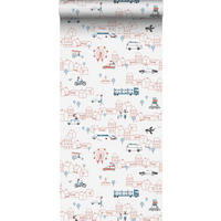 TAPETE Autos 53 cm x 10 m - Terracotta, Papier (53/0.1cm) - Sanders & Sanders