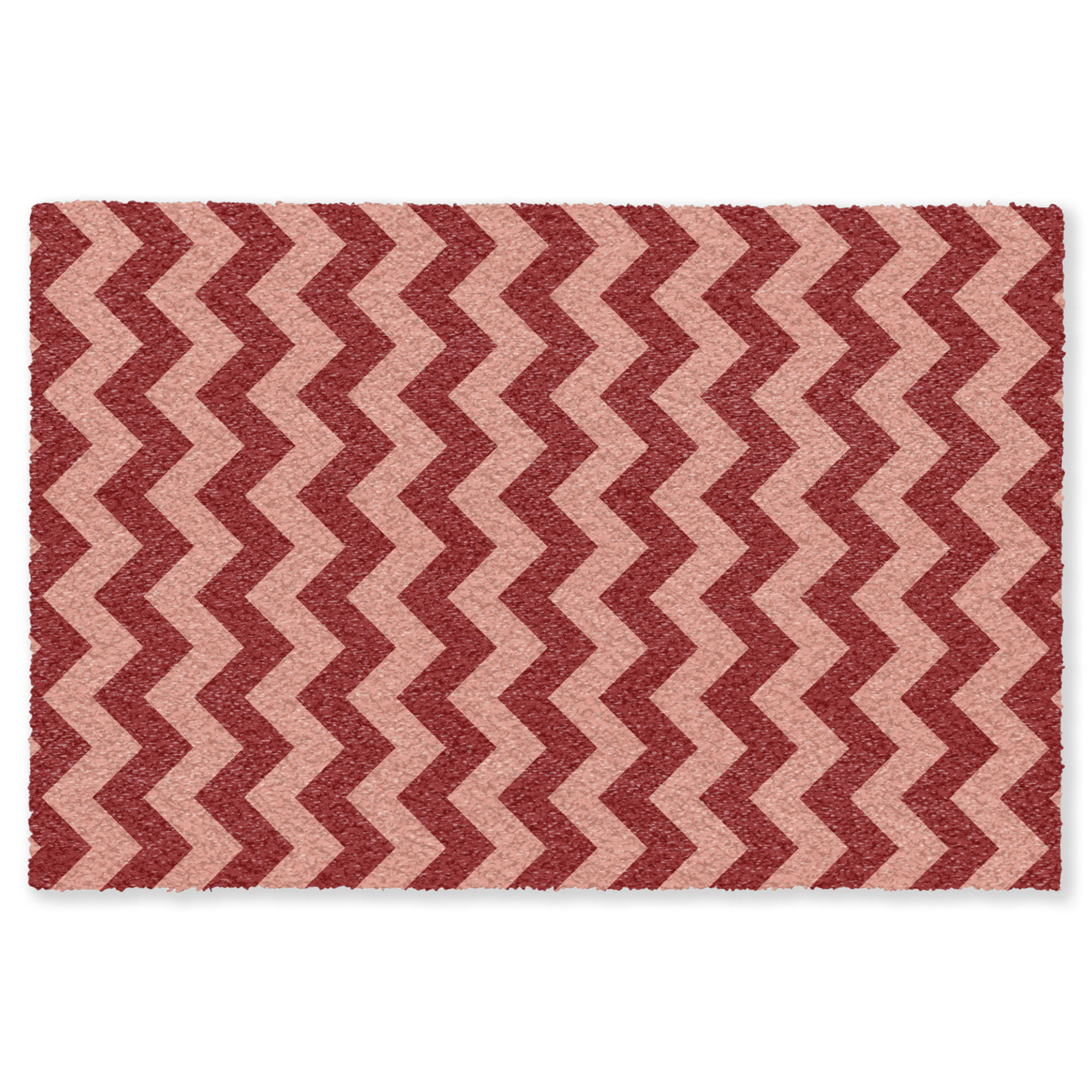 TEPPICH - Zickzack - Streifen - Muster - Rot - 200x140 cm - Rot, Kunststoff/Textil (200/0.4cm) - OnlyWow