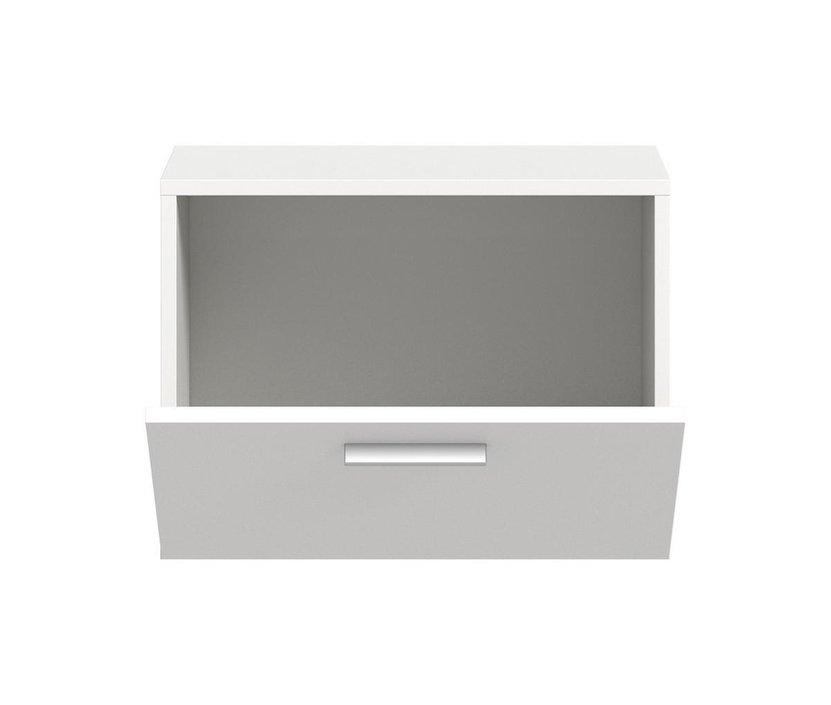 GARDEROBENSCHRANK VAGA (B/H/T: ca. 52/39/36 cm) in weiß/weiß - Weiß, Holzwerkstoff (52/39/36cm)
