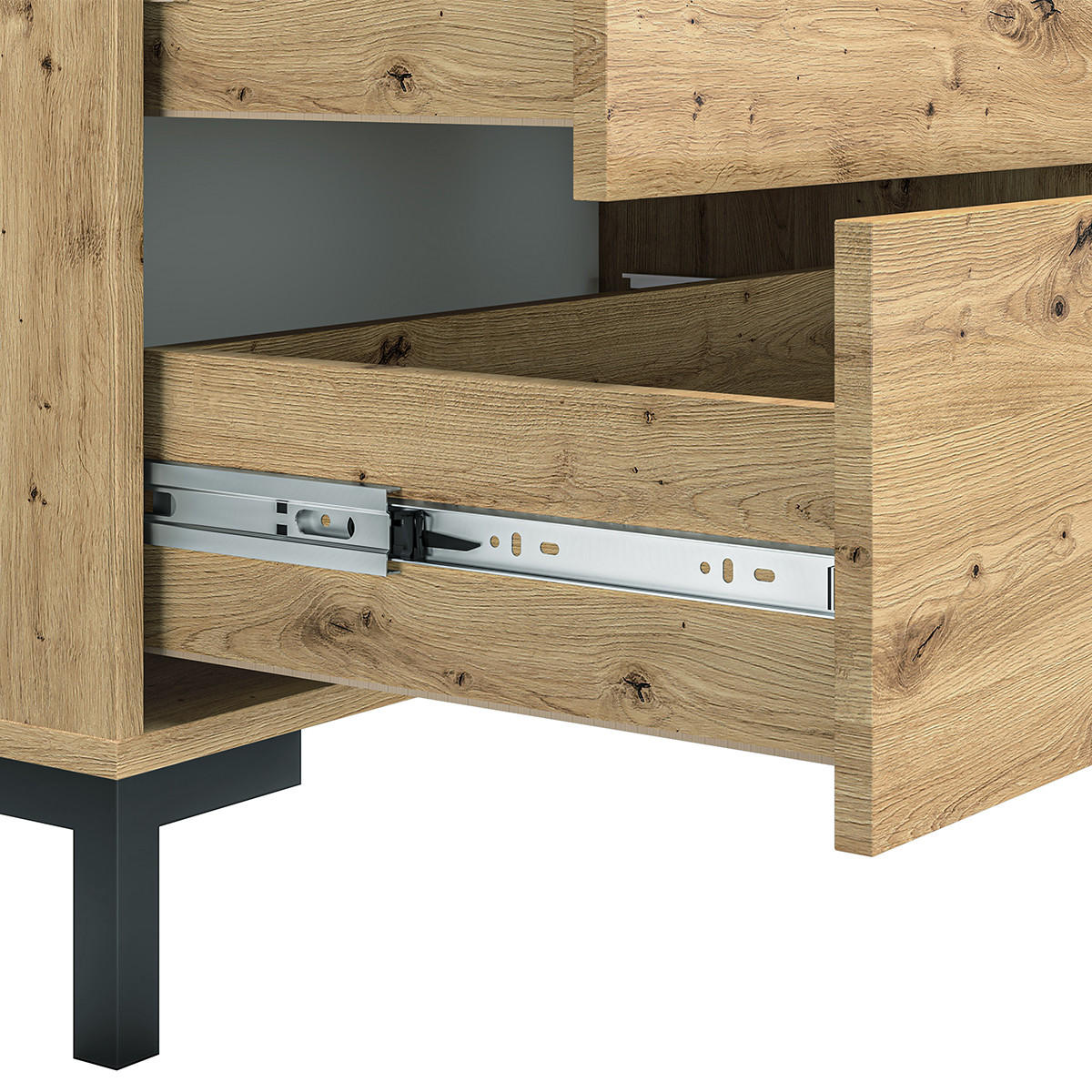 KOMMODE Liora Holz - Braun, Holzwerkstoff (92/83/40cm) - Petits-meubles