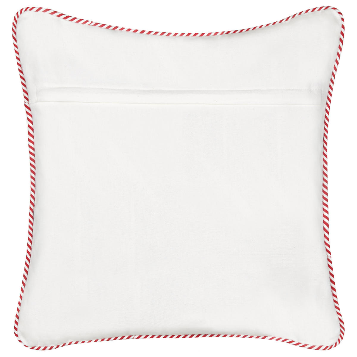 DEKOKISSEN 2er-Set Weiß 45/45 cm Echeveria - Rot/Goldfarben, Textil (45/45cm) - Beliani
