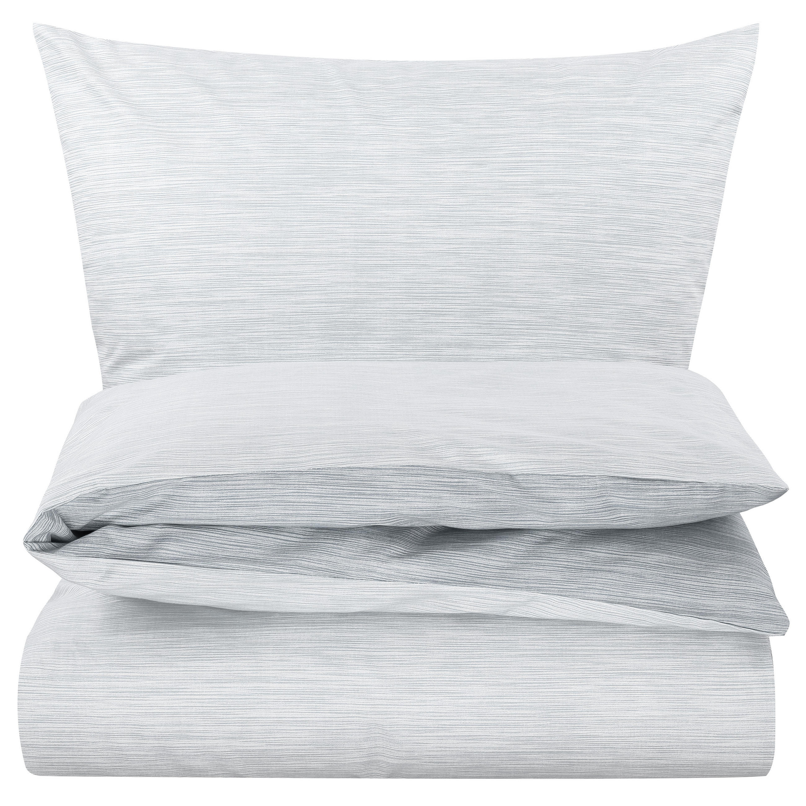 BETTWÄSCHE 155x200 Renforce Wende Bettbezug Melange Silber Grau - Silberfarben/Grau, Textil (155/200cm) - Carpe Sonno