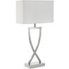 TISCHLEUCHTE Avina,27 x 12 x 51,5 cm,nickelfarben - Nickelfarben, Metall (12/27/51.5cm) - tectake