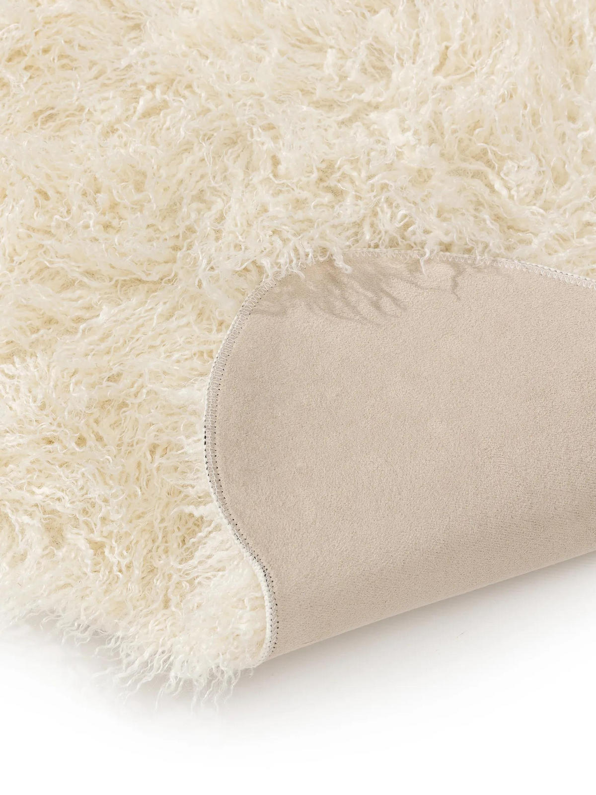 KUNSTFELL-TEPPICH Oscar Cream 60x90 cm - Creme, Textil (60/90cm) - benuta Nest