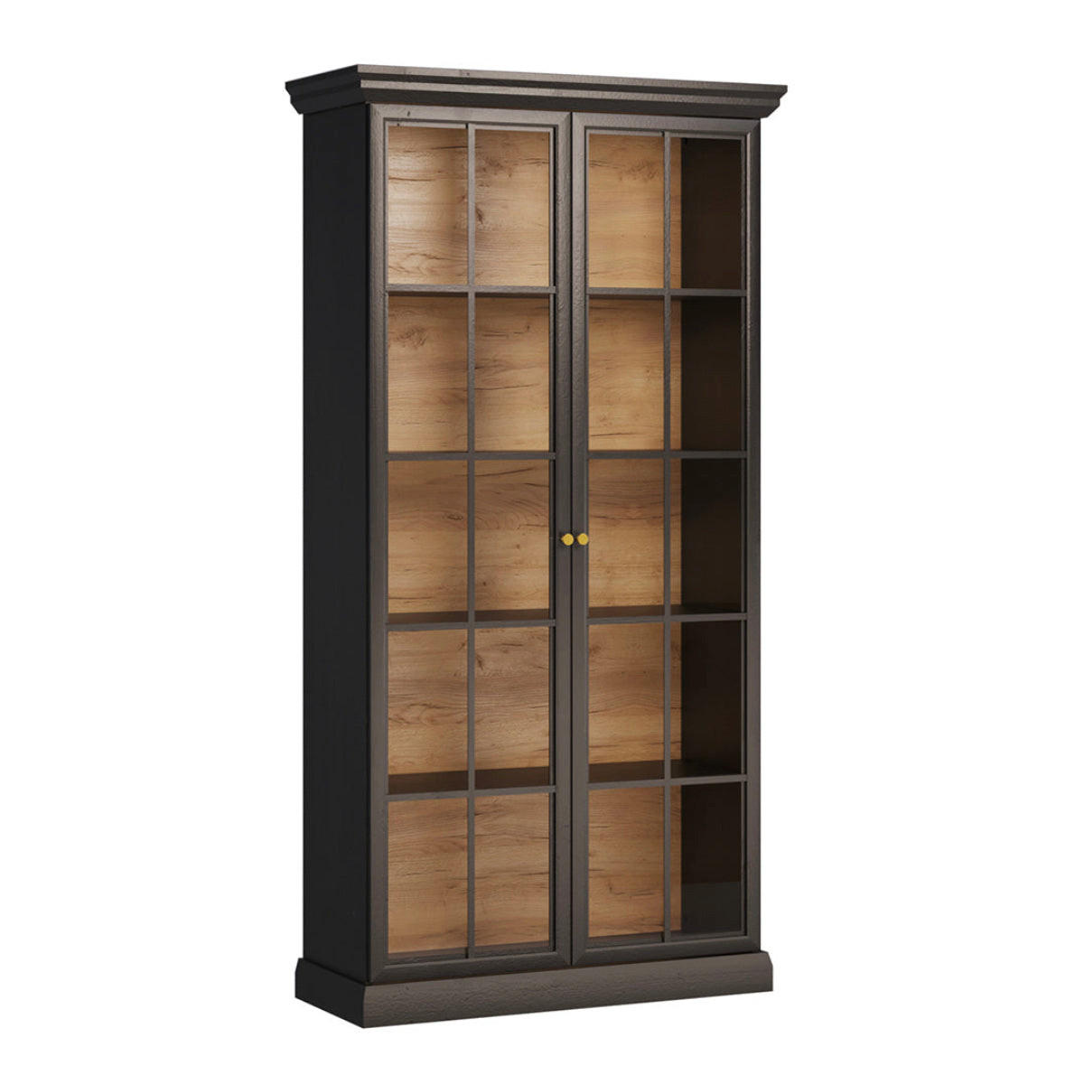 OMARA ZA POSODO Toja Antracitni les - rjava, leseni material (102.4/200/40.7cm) - Petits-meubles