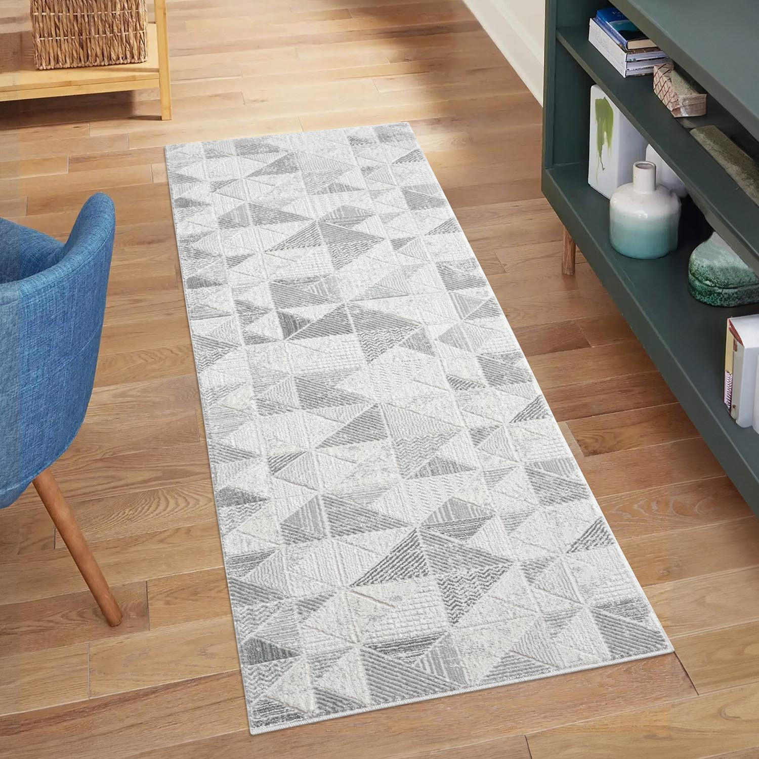 KURZFLOR-TEPPICH Antik 231 Grau 80x300 cm - Grau, Textil (80/300cm) - carpet city
