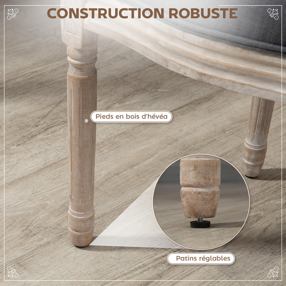 ESSZIMMERSTÜHLE 2er-Set DE-13204 Louis XVI Medaillon mit Korbgeflecht Grau - Grau, Holz (56/96/49cm) - ComfortXL