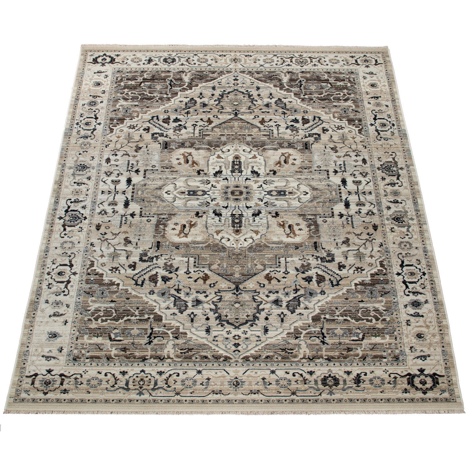 KURZFLORTEPPICH 120/170 cm Sena 460 - Creme, Textil (120/170cm) - Paco Home