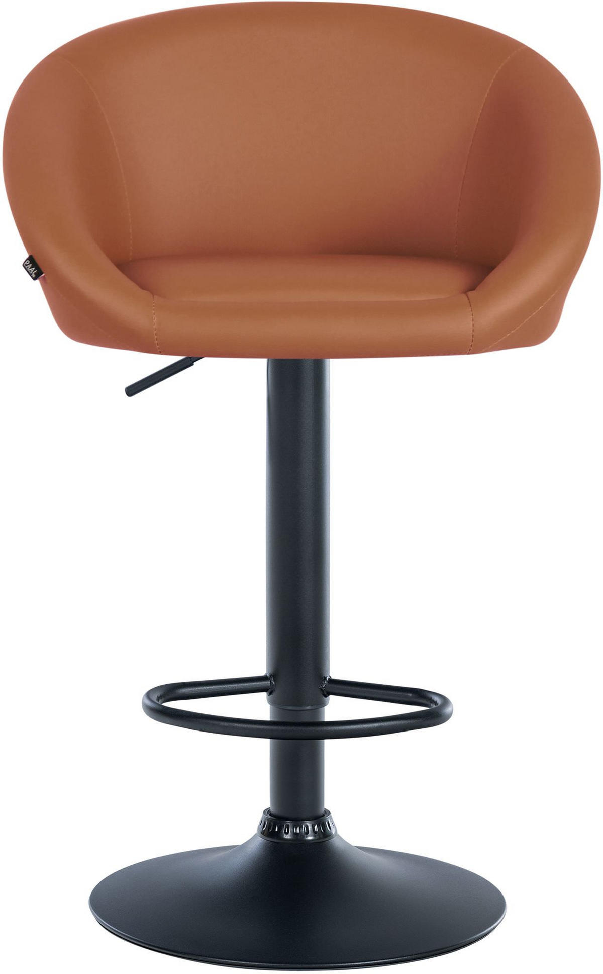 BARHOCKER Lederlook hellbraun - Hellbraun, Textil (55/86/51cm) - CLP