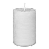 STUMPENKERZE Rustik Marble Style Weiß 220 x Ø 68 mm - Weiß, Paraffin (22cm) - Wiedemann Kerzen