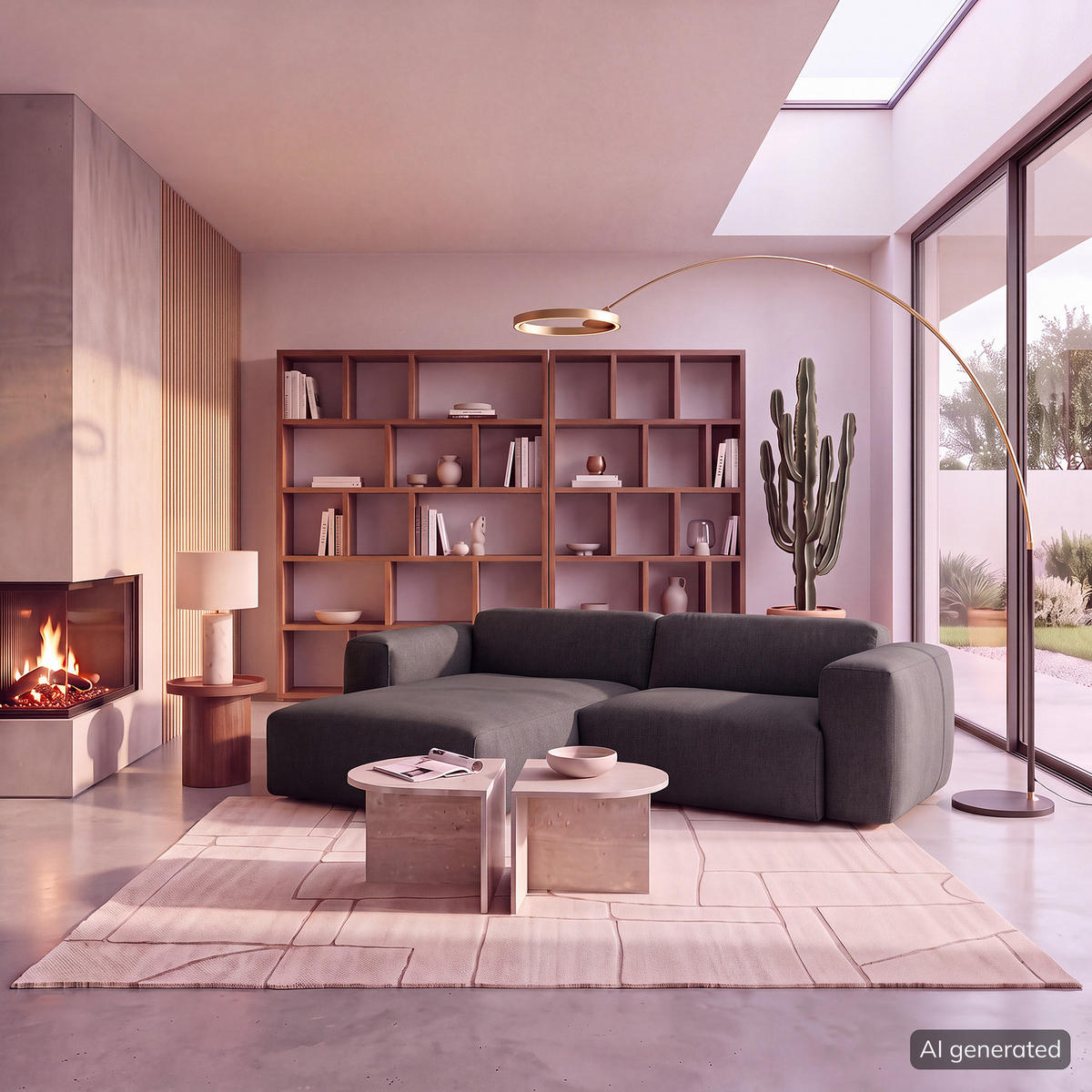 1,5-SITZER ECKSOFA mit Longchair - Schwarz/Grau, Kunststoff/Textil (260/173cm) - home24
