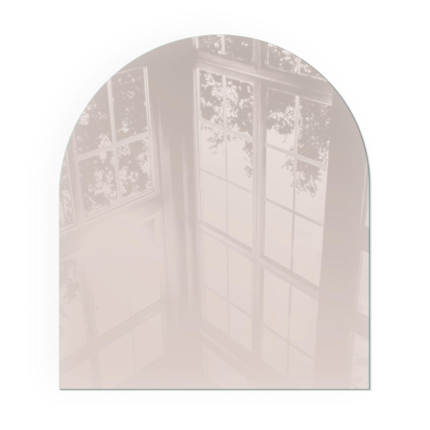 GLASPLATTE für Kamin 80x70 cm - Beige, Glas (80/70/0.4cm) - TULUP