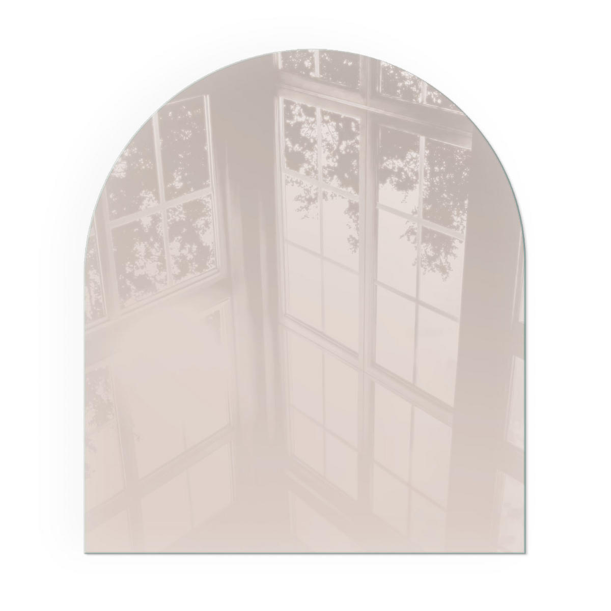 GLASPLATTE für Kamin 80x70 cm - Beige, Glas (80/70/0.4cm) - TULUP