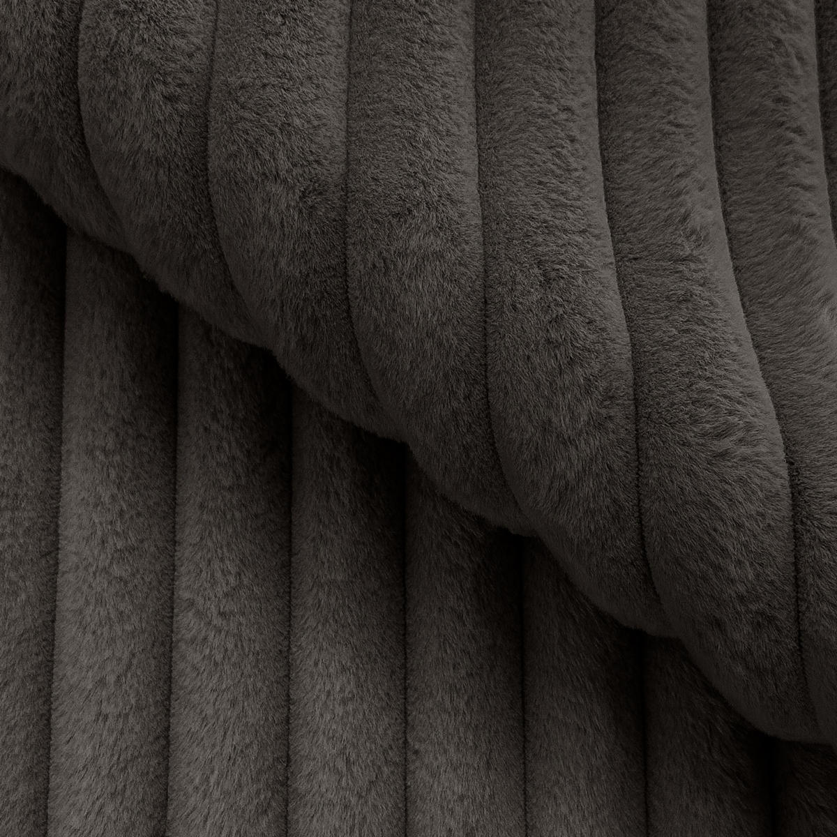 ROHOVÁ SEDAČKA Mollis s funkcí spaní a úložným prostorem v tmavě šedé barvě z plyšového manšestru - černá/tmavě šedá, dřevo/textil (255/168cm) - S-Style Möbel