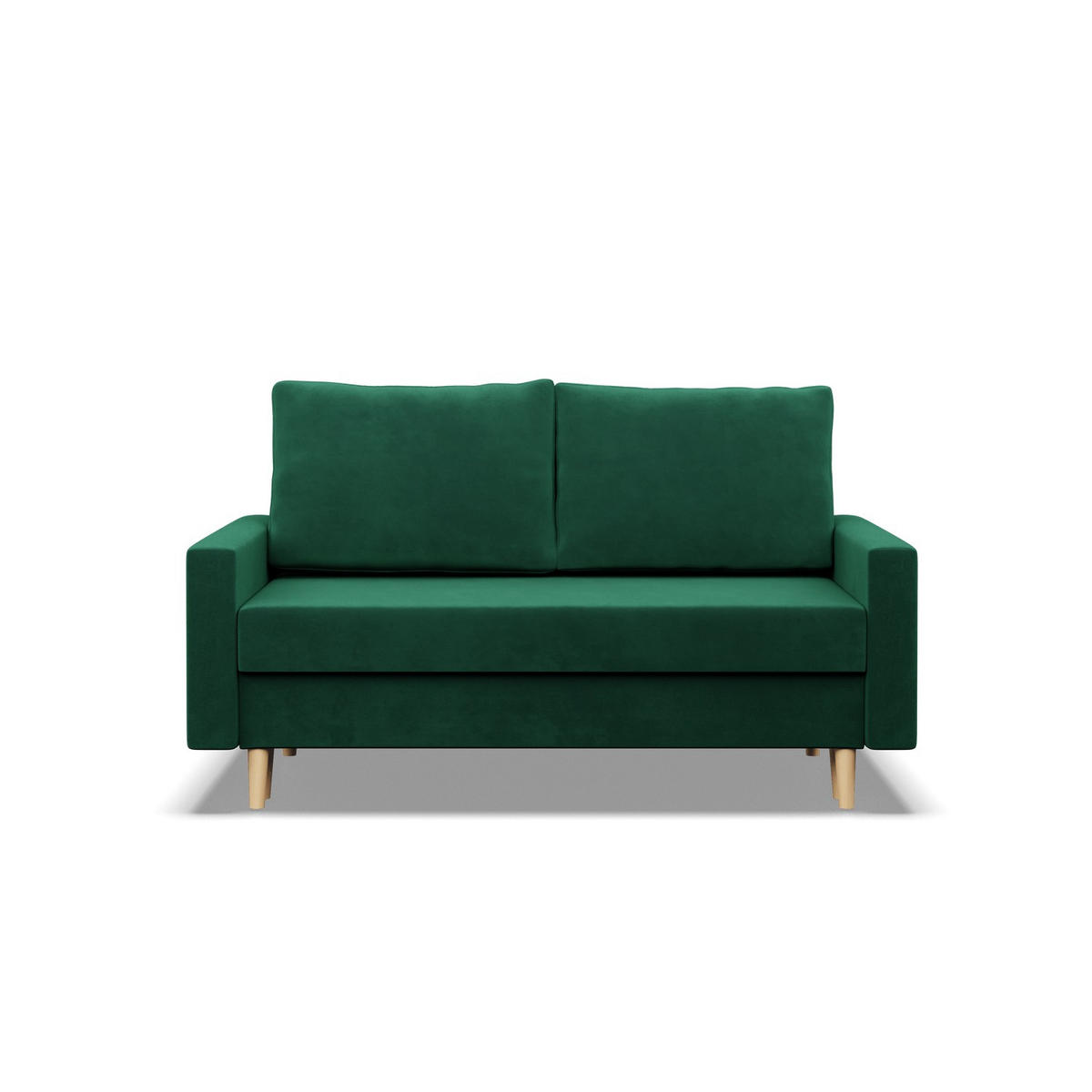 SOFA 2-SITZER MIT SCHLAFFUNKTION BLANK, Grün - Grün, Textil (152/92/92cm)