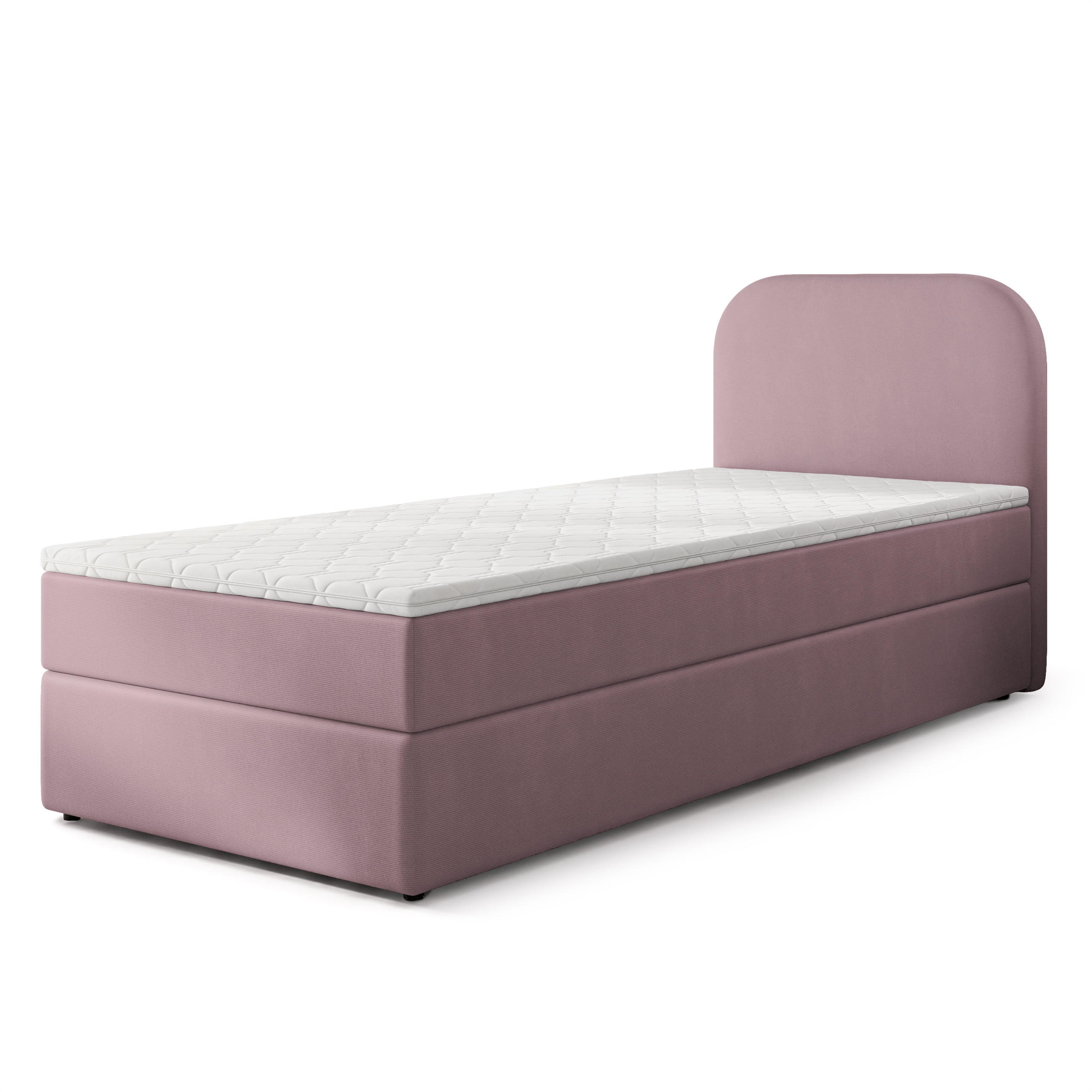 MASSENO AMERICKÁ POSTEL CERIA 80x200 cm, s matrací a úložným prostorem, KRONOS 27, Puderrosa