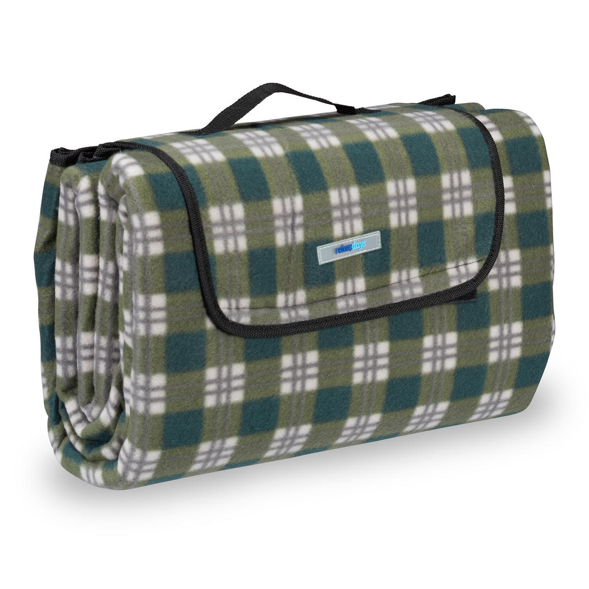 PIKNIK deka - viacfarebná, kov/textil (200/200cm) - Relaxdays