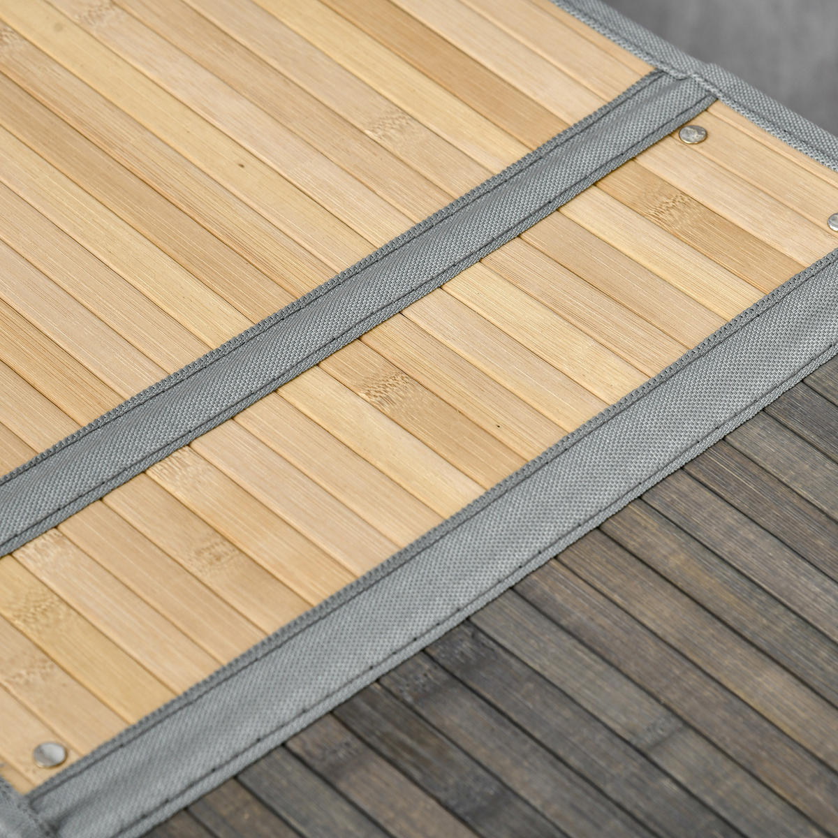 WÄSCHEKORB mit Deckel 100L Wäschesammler mit Griffen, 2 herausnehmbar Wäschesack - Grau, Naturmaterialien (37/60.5/62.5cm) - HOMCOM