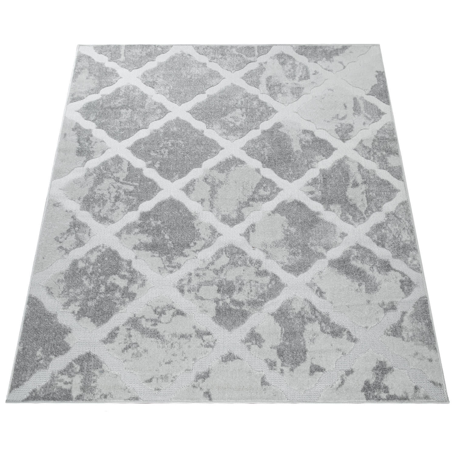 OUTDOORTEPPICH 120/170 cm Stilo 859 - Grau, Kunststoff (120/170cm) - Paco Home