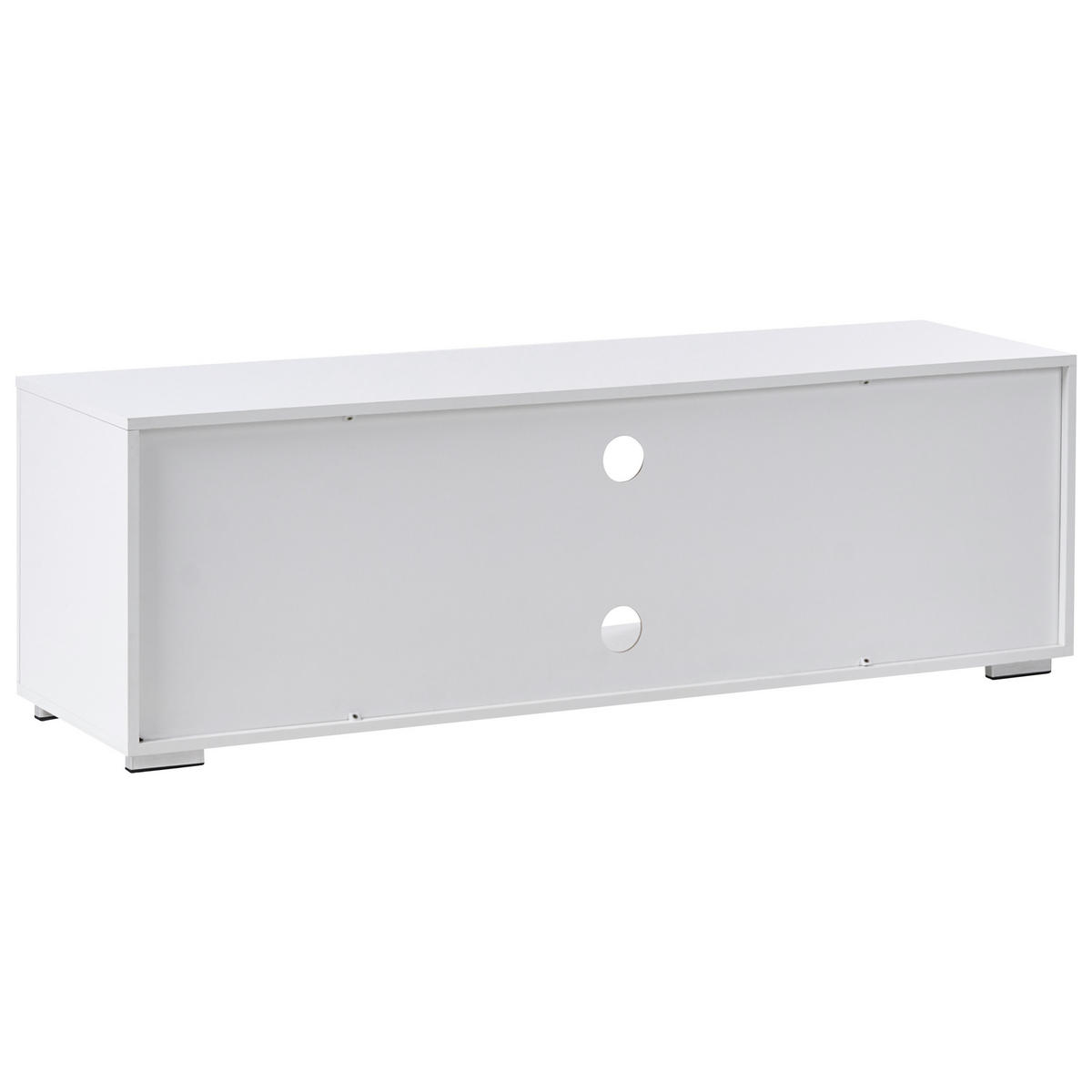 TV STOLEK Bílý Chilliwack - bílá/tmavě šedá, kompozitní dřevo (140/42/40cm) - Beliani