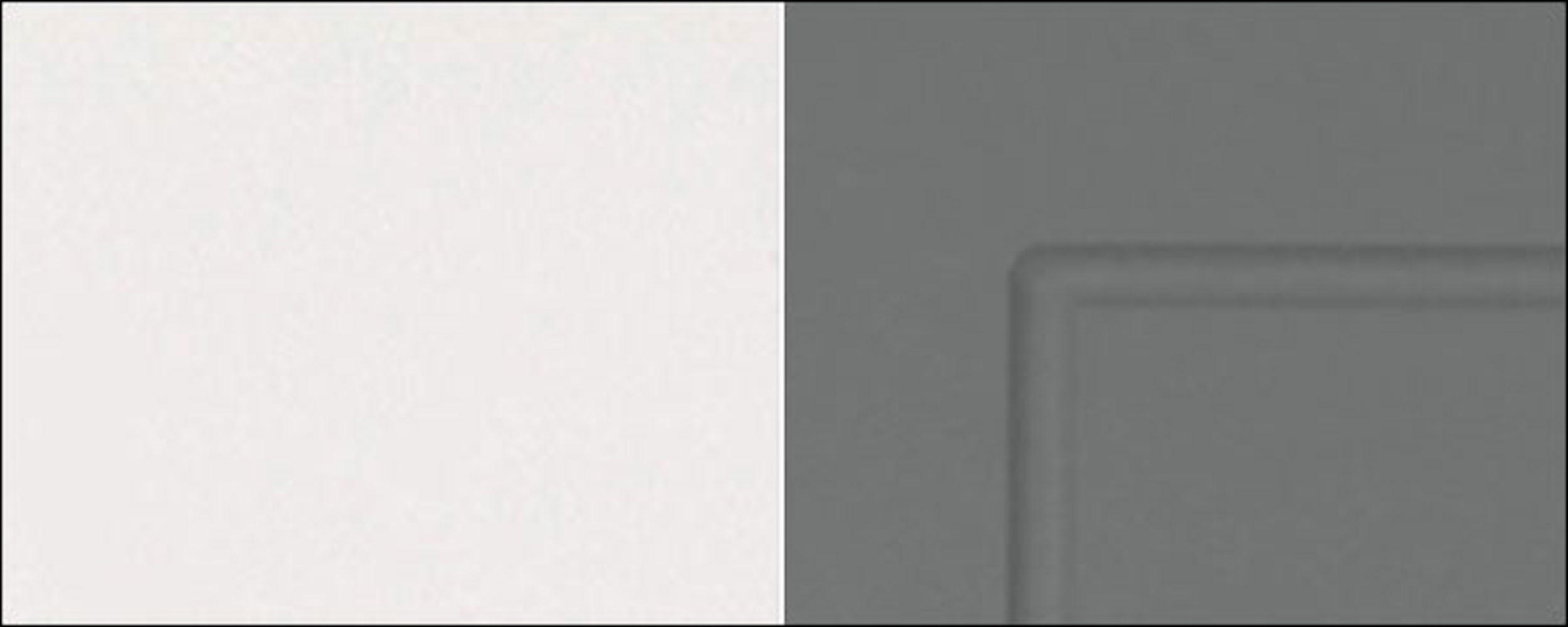 KÜCHENHÄNGESCHRANK Kvantum W2/40 Dust Grey Matt / Weiß Matt 40 / 32,5 / 72cm - Weiß/Grau, Holz/Holzwerkstoff (40/72/32.5cm) - Feldmann-Wohnen