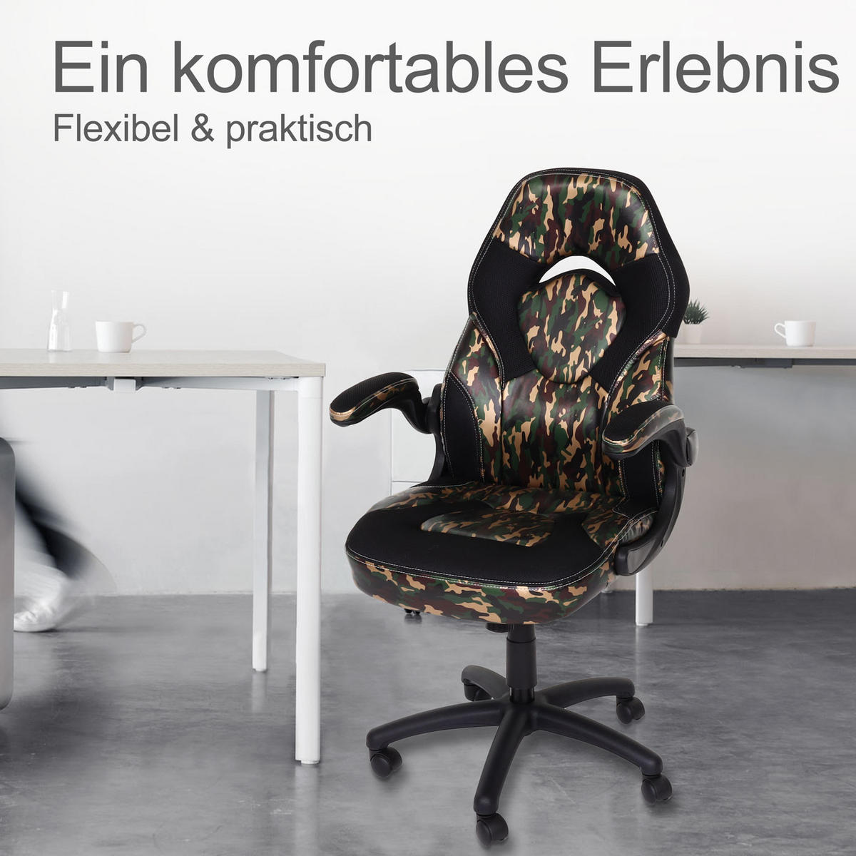 BÜROSTUHL Multicolor, Schwarz - Multicolor/Schwarz, Textil (62/116/57cm) - MCW