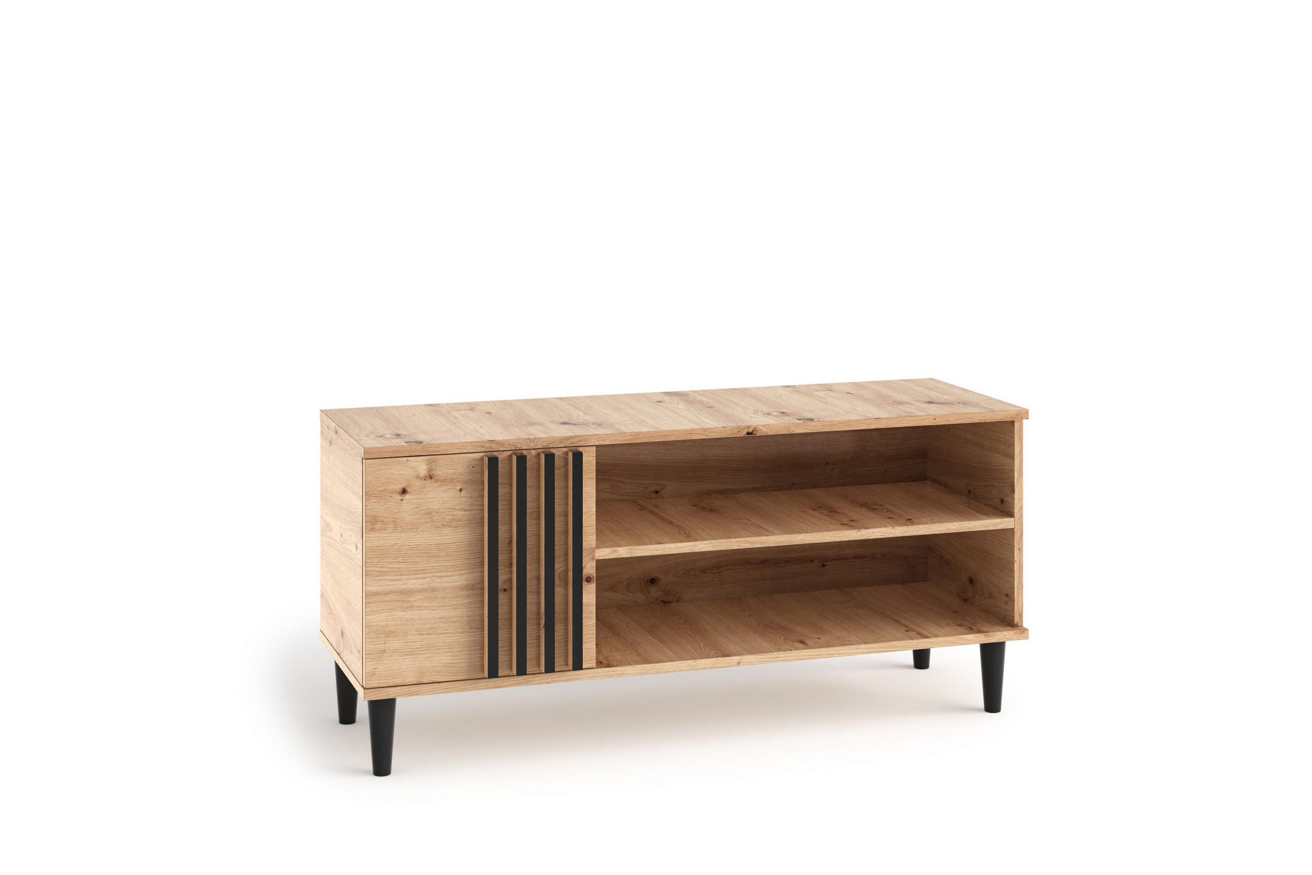 LOWBOARD ARTIANO 120/54/40 cm, Eiche Artisan - Eiche Artisan, Holzwerkstoff (120/54/40cm) - MASSENO