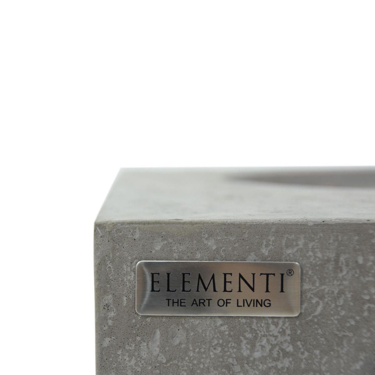 FEUERTISCH Metropolis Gasfeuerstelle aus GF-Beton 142/81/35 cm - Hellgrau, Naturmaterialien (81/35/142cm) - Elementi