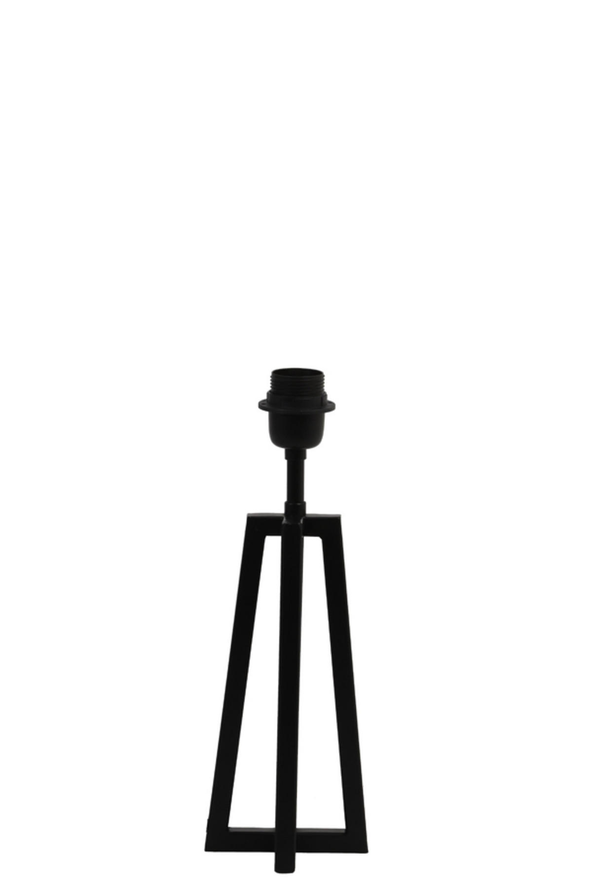 LAMPENFUSS Miley Schwarz 11,5/11,5/31 cm - Schwarz, Metall (11.5/11.5/31cm) - Light & Living